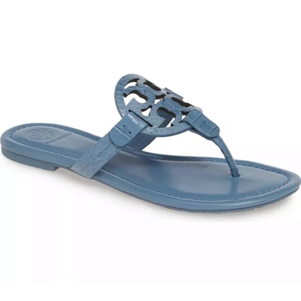 Tory Burch Miller croc-embossed sandals!